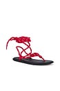 view 2 of 5 Lillie Sandal in Red & Black