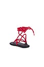 view 3 of 5 Lillie Sandal in Red & Black