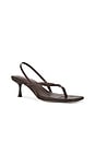 view 2 of 5 Puce Sandal in Dark Brown