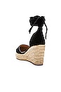 view 3 of 5 Dahlia Espadrille Wedge in Black