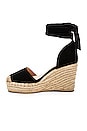 view 5 of 5 Dahlia Espadrille Wedge in Black