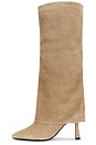 view 5 of 5 BOTTES ISLA in Cream Suede