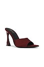 view 2 of 5 Cristina Sandal in Burgundy Satin