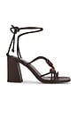 view 1 of 5 Isra Sandal in Dark Brown