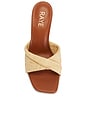 view 4 of 5 Zohra Sandal in Raffia & Caramel
