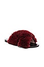view 2 of 5 SANDALIAS DE PELO SINTÉTICO SID in Garnet Fur