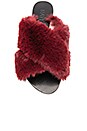 view 4 of 5 SANDALIAS DE PELO SINTÉTICO SID in Garnet Fur