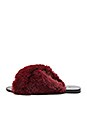view 5 of 5 SANDALIAS DE PELO SINTÉTICO SID in Garnet Fur