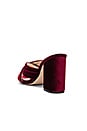 view 3 of 6 Bella Mule in Sangria Velvet