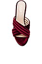 view 4 of 6 Bella Mule in Sangria Velvet