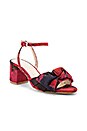 view 2 of 6 x STONE_COLD_FOX Carmine Sandal in Red Brocade