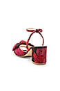 view 3 of 6 x STONE_COLD_FOX Carmine Sandal in Red Brocade