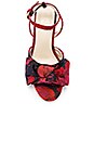 view 4 of 6 x STONE_COLD_FOX Carmine Sandal in Red Brocade