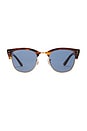view 1 of 3 Clubmaster Reverse Sunglasses in Brown Tortoise