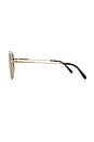 view 3 of 3 William Titanium Aviator Sunglasses in Gold