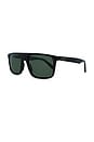 view 2 of 3 RB2222 Rectangular Sunglasses in Black & Green