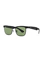 view 2 of 3 Wayfarer Deluxe in Matte Black & Green