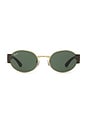 view 1 of 3 Sunglasses in Gold & Green