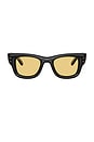 view 1 of 3 GAFAS DE SOL WAYFARER in Black & Yellow