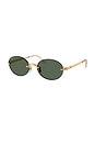 view 2 of 3 Oval Sunglasses in Gold