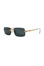 view 2 of 3 GAFAS DE SOL in Gold & Dark Green