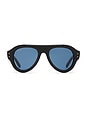 view 1 of 3 サングラス in Black & Dark Blue