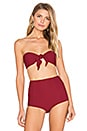 view 1 of 4 Funnel Bikini Top in Wine