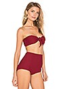view 2 of 4 Funnel Bikini Top in Wine
