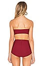 view 3 of 4 Funnel Bikini Top in Wine