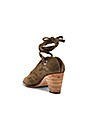 view 3 of 5 Fonda Heel in Olive Suede