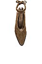 view 4 of 5 Fonda Heel in Olive Suede