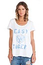 view 1 of 4 T-SHIRT EASY TIGER in White