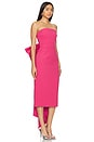 view 3 of 3 Anais Bow Midi Dress in Rose Pink