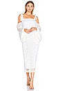 view 1 of 4 Pulitzer Drape Sleeve Midi Dress in White