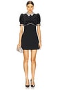 view 1 of 4 Giovanna Short Sleeve Mini Dress in Black