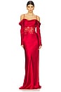 view 1 of 4 Rubia Gown in Lipstick Red