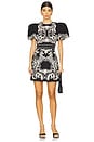 view 1 of 3 Azera Puff Sleeve Mini Dress in Black