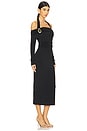 view 2 of 3 Domenica Halter Midi Dress in Black