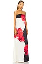 view 2 of 3 МАКСИ ПЛАТЬЕ AMAPOLA in Poppy Print Black & Cream