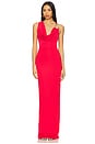 view 1 of 3 Carmine Halter Maxi Dress in Red