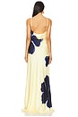 view 4 of 4 Indigo Bloom Maxi in Navy & Yellow Floral Print