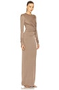 view 2 of 4 Mischa Long Sleeve Maxi Dress in Mocha