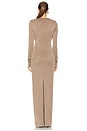 view 4 of 4 Mischa Long Sleeve Maxi Dress in Mocha