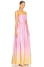 view 2 of 3 Bambina Gown in Pink & Yellow