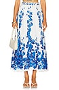 view 1 of 6 Orchid Blues Skirt in Blue Orchid Vines