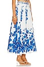 view 2 of 6 Orchid Blues Skirt in Blue Orchid Vines