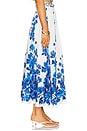 view 3 of 6 Orchid Blues Skirt in Blue Orchid Vines