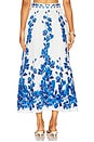 view 4 of 6 Orchid Blues Skirt in Blue Orchid Vines