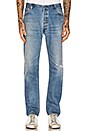 view 1 of 4 JEAN SLIM STRAIGHT DÉTRUIT in Blue