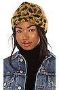 view 1 of 3 Cheetah Beanie in Cheetah Intarsia